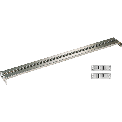 LEITZ Pendelstange, aus vernickeltem Metall, 1000 mm breit