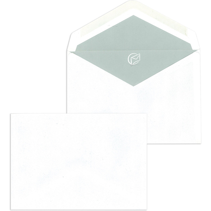 MAILmedia enveloppes C6 gommes, sans fentre, blanc