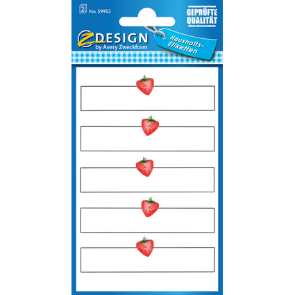 ZDesign HOME tiquette de cuisine "fraise"