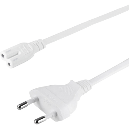 LogiLink Stromkabel, Eurostecker - 2 Pol Eurokupplung, 1,8 m