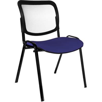 Topstar Chaise de bureau "Net Point Visit noir", bleu royal