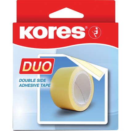 Kores Ruban adhsif  double face, 30 mm x 5 m