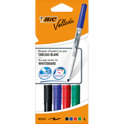 BIC Marqueur pour tableau blanc Velleda 1741, pointe ogive