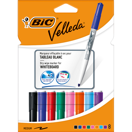 BIC Marqueur pour tableau blanc Velleda 1741, pointe ogive,