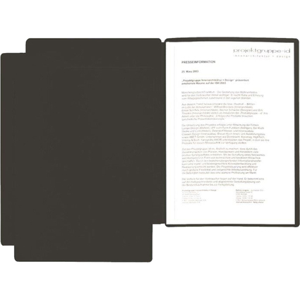 PAGNA chemise de présentation / candidature "Star", A4, noir