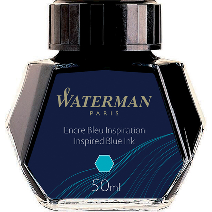 WATERMAN Flacon d'encre, contenu: 50 ml, bleu inspiration