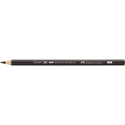 FABER-CASTELL Crayon GRAPHITE AQUARELLE, degr de duret: 2B