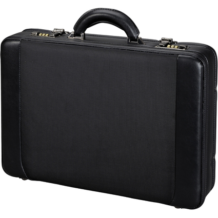 Alassio Attach-case "MODICA", similicuir / nylon, noir