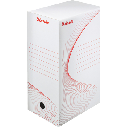 Esselte Bote d'archives, A4, (L)150 mm, en carton, blanc