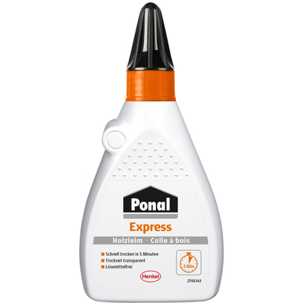 Ponal Colle  bois Express, sans solvant, tube de 120 g