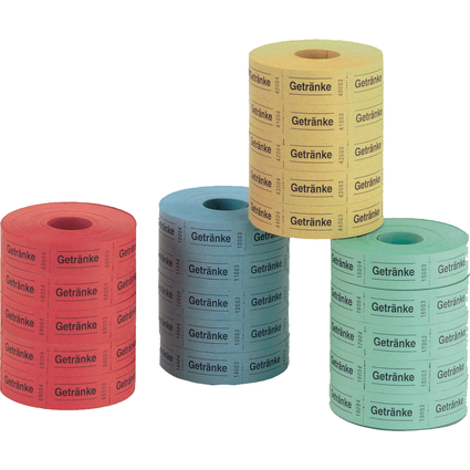 herlitz Getränkemarken, 30 x 55 mm, 1.000 Abriss je Rolle