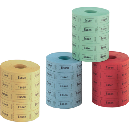 herlitz Essenmarken, 30 x 55 mm, 1.000 Abriss je Rolle