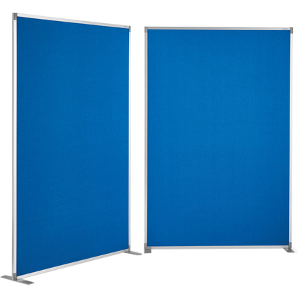 magnetoplan Cloison de sparation, en textile, bleu, cadre