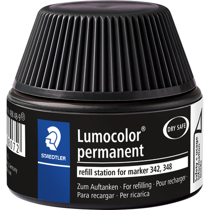 STAEDTLER Flacon de recharge Lumocolor 488 48, noir