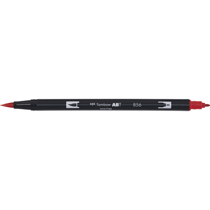 Tombow Feutre double pointe "DUAL BRUSH PEN ABT", poppy red