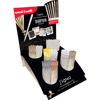 uni-ball Stylo encre gel SIGNO UM120GSW/10D 003, prsentoir