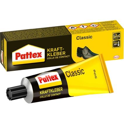 Pattex Colle de contact classic, avec solvant, tube de 50 g