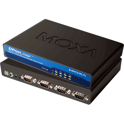 MOXA hub RS-232 avec port USB 2.0, 4ports,desktop, sans bloc