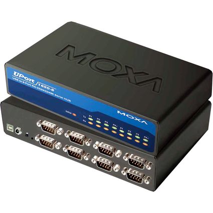 MOXA hub RS-232 avec port USB 2.0,8 ports,desktop, avec bloc