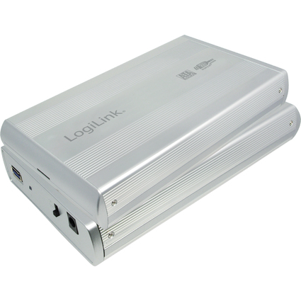 LogiLink Botier pour disque dur SATA 3,5", USB 3.0, argent