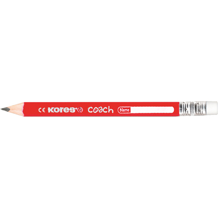 Kores Crayon COACH, triangulaire, degr de duret: 2 HB