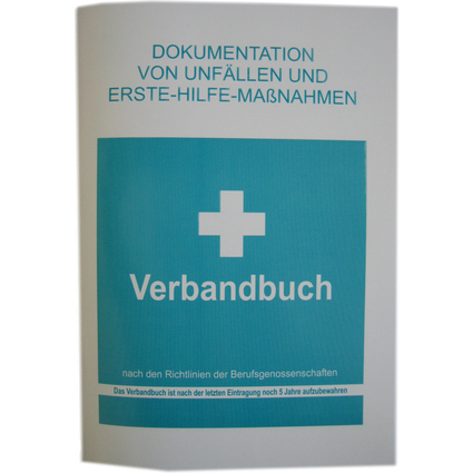 Leina Verbandbuch, DIN A5, Farbe: wei/grn