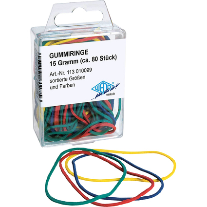 WEDO Bracelets caoutchouc, assorti, mix de tailles