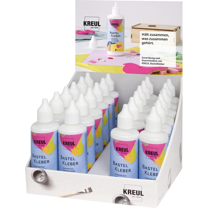 KREUL Colle de bricolage, dans un flacon plastique, 80 ml