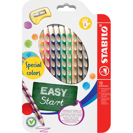 STABILO Crayon de couleur EASYcolors L, tui de 12