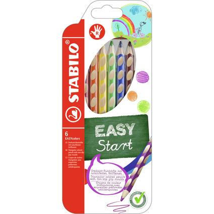 STABILO Crayon de couleur EASYcolors, pour droitiers, tui