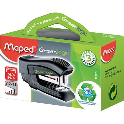 Maped Agrafeuse Mini Standard Greenlogic, noir