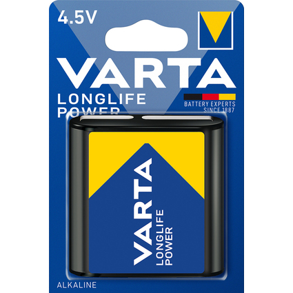 VARTA Pile alcaline Longlife Power, pile plate 4,5 V