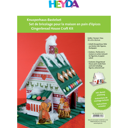 HEYDA Set de bricolage pour maison en pain d'pices