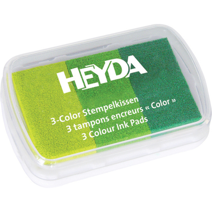 HEYDA Tampons encreurs "3-Color" assortiment de vert