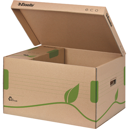 Esselte Container d'archives  couvercle ECO, marron