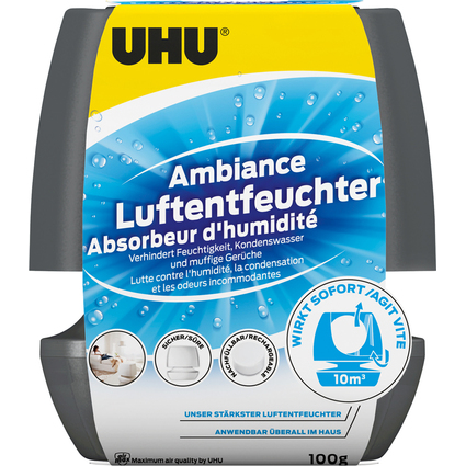 UHU Dshumidificateur Ambiance, 100 g, anthracite