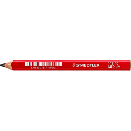 STAEDTLER Crayon de charpentier "moyen", ovale, marron rouge