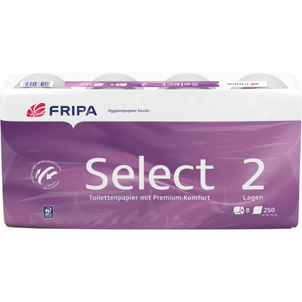 Fripa Papier toilette Select, 2 couches, extra blanc