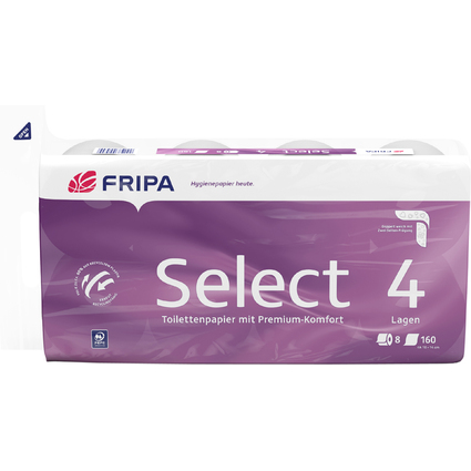 Fripa Papier toilette Select, 4 couches, extra blanc