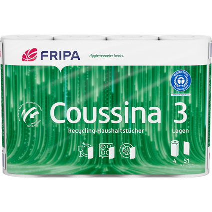 Fripa Rouleau d'essuie-tout Coussina, 3 couches, blanc