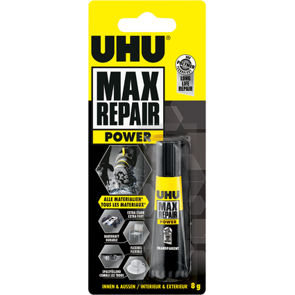 UHU Colle universelle MAX REPAIR POWER, 8 g tube