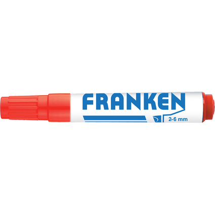 FRANKEN Marqueur pour chevalet, trac: 2-6 mm, rouge