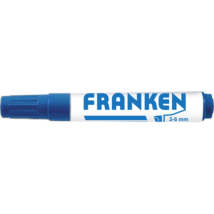 FRANKEN Marqueur pour chevalet, trac: 2-6 mm, bleu