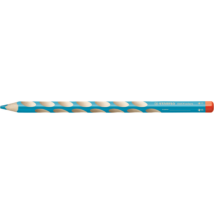 STABILO Crayon de couleur EASYcolors, pour droitiers, bleu