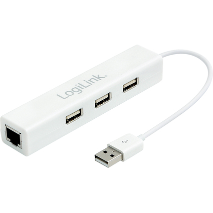 LogiLink Adaptateur USB 2.0 vers Fast Ethernet, blanc