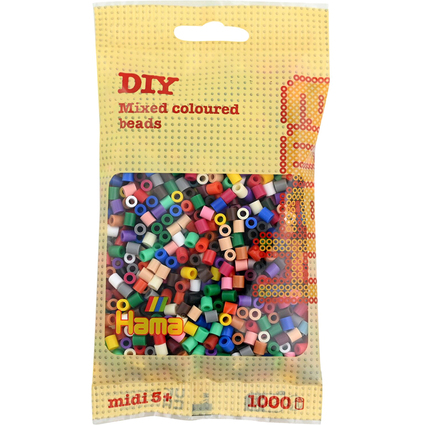 Hama Perles  repasser midi "Mix de couleurs", en sachet