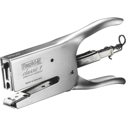 Rapid Pince agrafeuse Classic K1 - Platinum Edition, argent