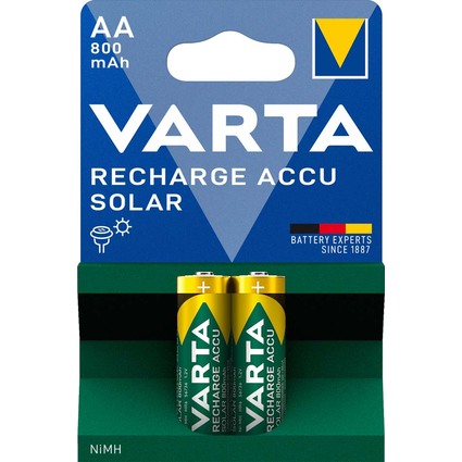 VARTA Pile NiMH "RECHARGE ACCU Solar", Mignon (AA/HR06)