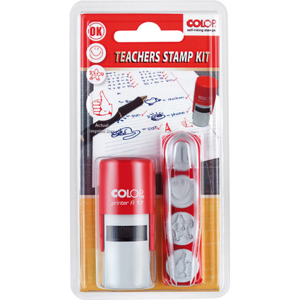 COLOP Tampon pour enseignant "Teachers Stamp Kit", 4 motifs