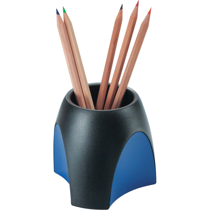 HAN Pot  crayons DELTA, polystyrne, noir/bleu